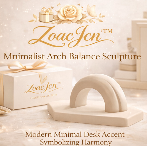 ZoacJcn™ Minimalist Arch Balance Sculpture – Modern Artistic Desk Accent for Office Decor, Stylish Gift & Home Aesthetic