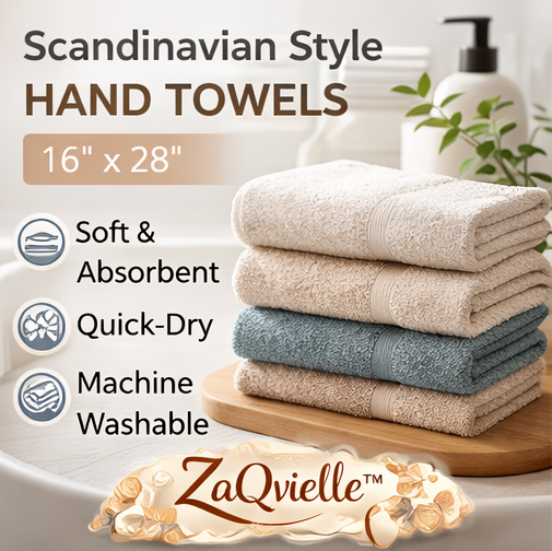 ZaQvielle™ Scandinavian Style Hand Towel 16"x28"