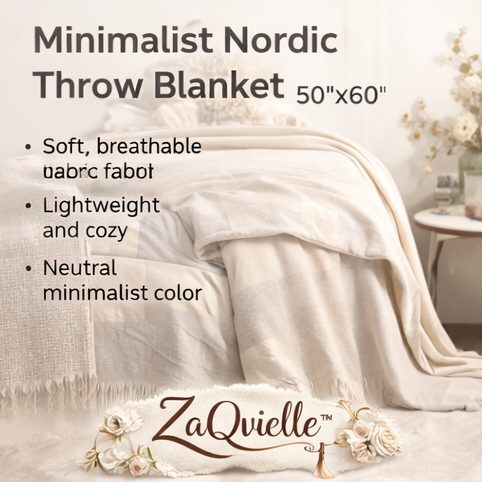 ZaQvielle™ Minimalist Nordic Throw Blanket 50"x60"