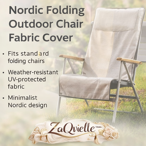 ZaQvielle™ Nordic Folding Outdoor Chair Fabric Cover