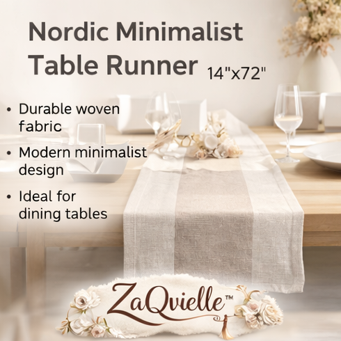 ZaQvielle™ Nordic Minimalist Table Runner 14"x72"