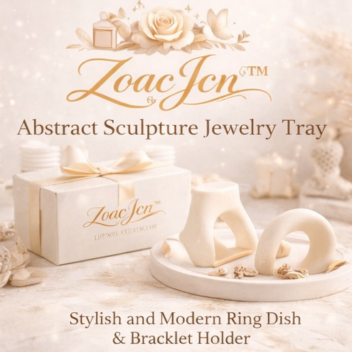 ZoacJcn™ Abstract Sculpture Jewelry Tray – Modern Artistic Ring Dish & Accessory Organizer for Home Decor & Unique Gifts